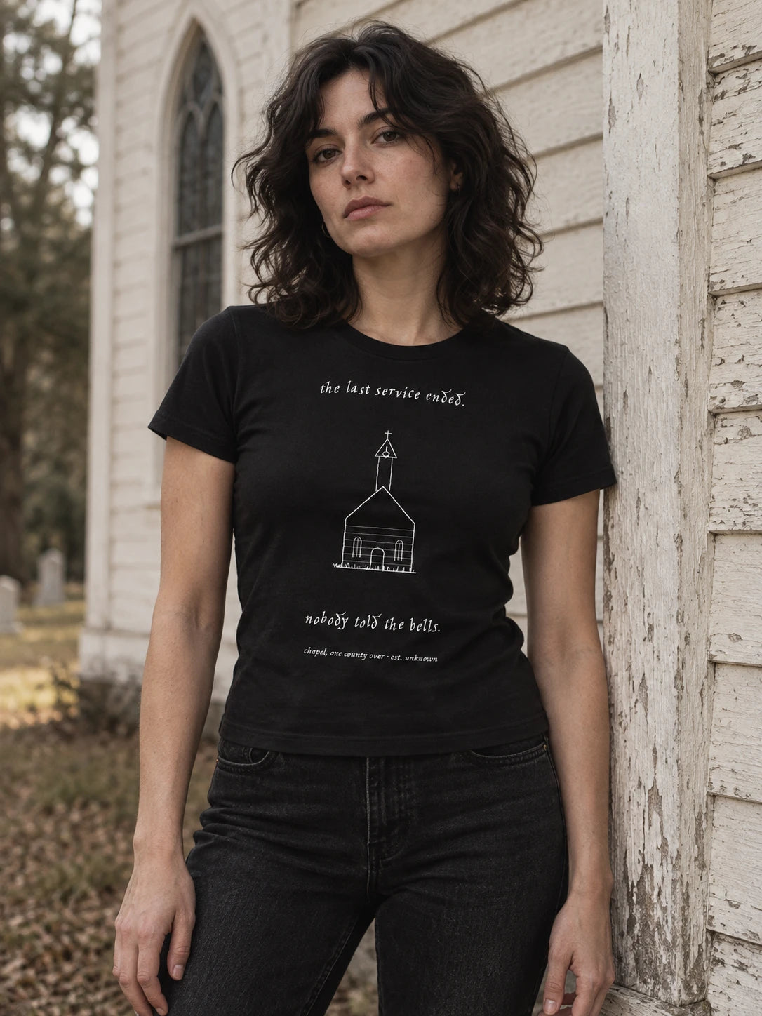 the holding — lot no. 002, the chapel baby tee
